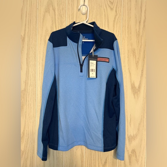 NWT Boys Vineyard Vines Performance Mesh LS Shep Shirt 1/4 Zip Small (8-10) - Picture 3 of 8